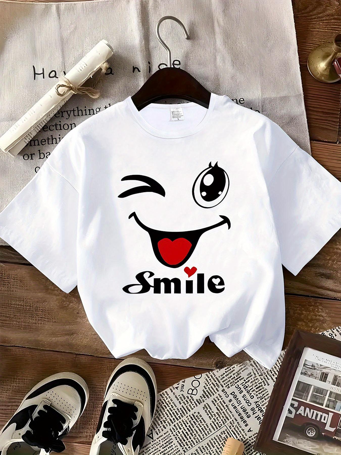 Женская футболка в стиле Y2K с графикой радостного лица, повседневная, с коротким рукавом, с круглым вырезом, идеально подходит для повседневной носки, милые футболки S
Женская футболка в стиле Y2K с графикой радостного лица, повседневная, с коротким рукавом, с круглым вырезом, идеально подходит для повседневной носки, милые футболки S