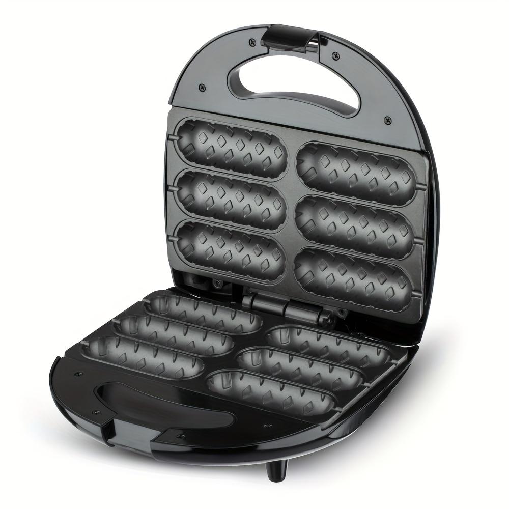 Аппарат для приготовления хот-догов с 6 слотами, Гриль для сосисок, Сверхмощный электрический гриль с равномерным нагревом на 360°, Антипригарная поверхность, Компактный дизайн, Европейская вилка, 220-240В чёрный
Аппарат для приготовления хот-догов с 6 слотами, Гриль для сосисок, Сверхмощный электрический гриль с равномерным нагревом на 360°, Антипригарная поверхность, Компактный дизайн, Европейская вилка, 220-240В чёрный