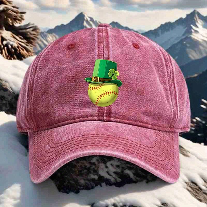 St Patricks Day Softball Baseball Cap with Green Top Hat Print Adjustable Polyester Unisex Casual Outdoor Hat One Size
St Patricks Day Softball Baseball Cap with Green Top Hat Print Adjustable Polyester Unisex Casual Outdoor Hat One Size