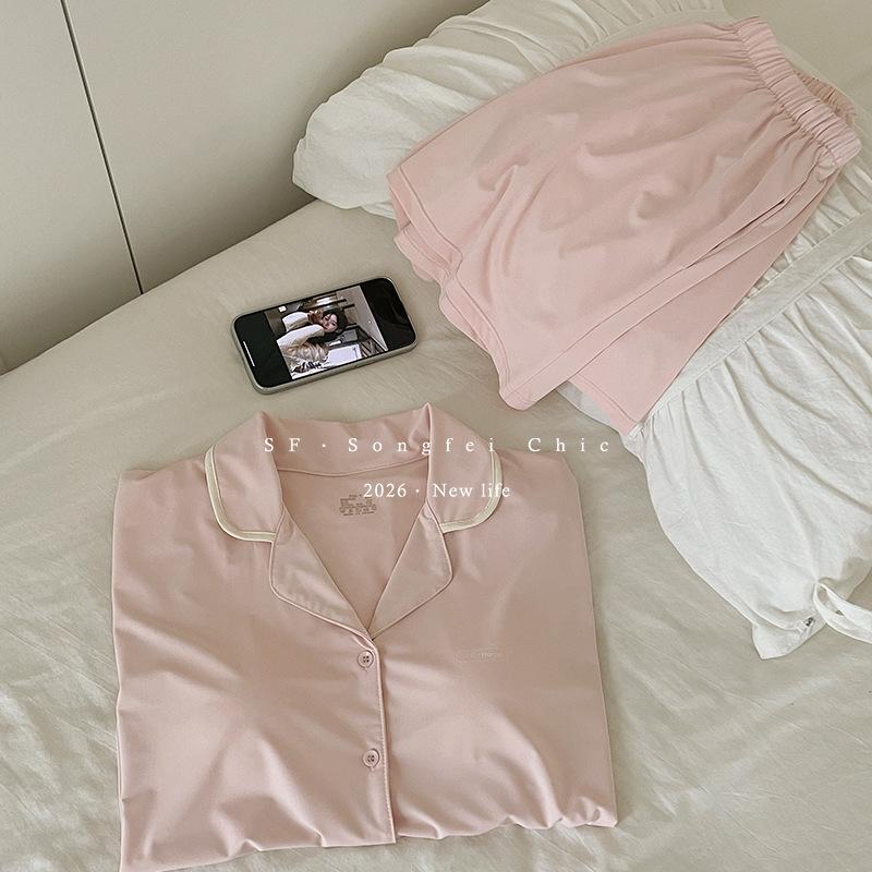 Free bra pajamas women s summer new cool suit short-sleeved shorts with cup loungewear Size f (40-67.5kg) розовый
Free bra pajamas women s summer new cool suit short-sleeved shorts with cup loungewear Size f (40-67.5kg) розовый
