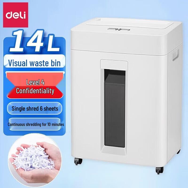 Deli 9920 P-4 Strip-Cut Paper Shredder CN plug (adapter included)
Deli 9920 P-4 Strip-Cut Paper Shredder CN plug (adapter included)