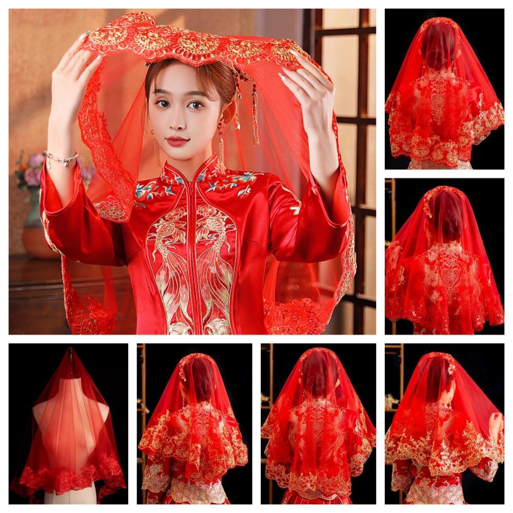 Short Chinese Wedding Gowns Lace Wedding Head Cover Retro Xiuhe Dress Veil Proposal Style F
Short Chinese Wedding Gowns Lace Wedding Head Cover Retro Xiuhe Dress Veil Proposal Style F