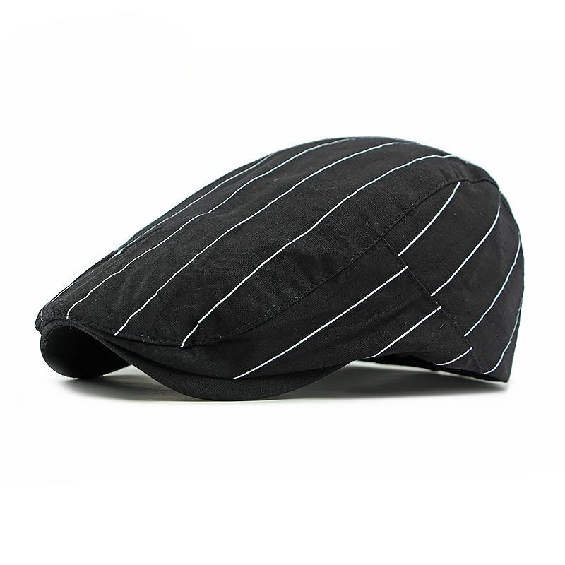 Summer Thin Breathable Striped Beret for Men Women British Retro Flat Cap Casual Newsboy Hat Minimalist Duckbill Cap 56-60cm чёрный
Summer Thin Breathable Striped Beret for Men Women British Retro Flat Cap Casual Newsboy Hat Minimalist Duckbill Cap 56-60cm чёрный