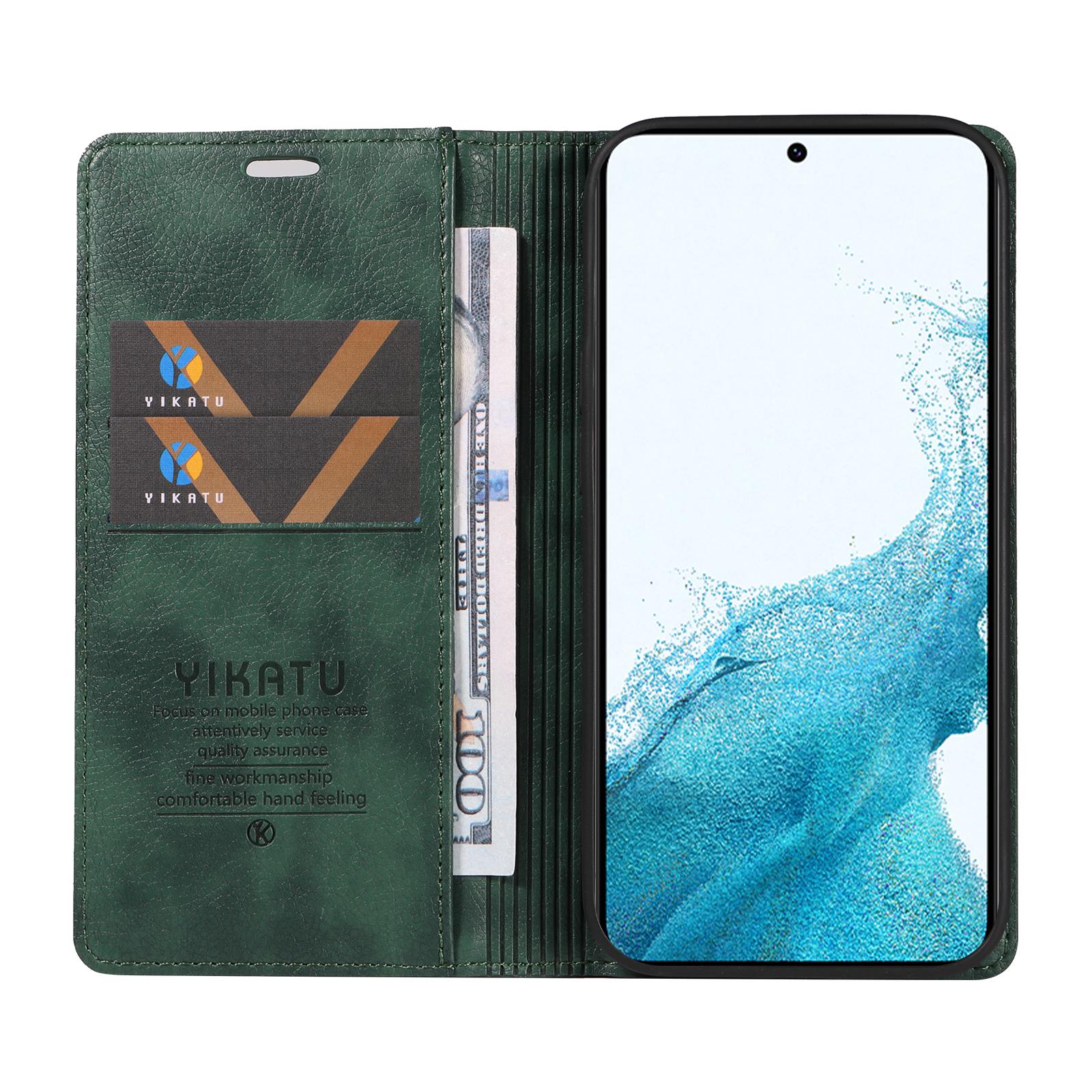 YIKATU YK-006 For Samsung Galaxy S22 5G Magnetic Case Litchi Texture Leather Flip Stand Phone Shell Green
YIKATU YK-006 For Samsung Galaxy S22 5G Magnetic Case Litchi Texture Leather Flip Stand Phone Shell Green