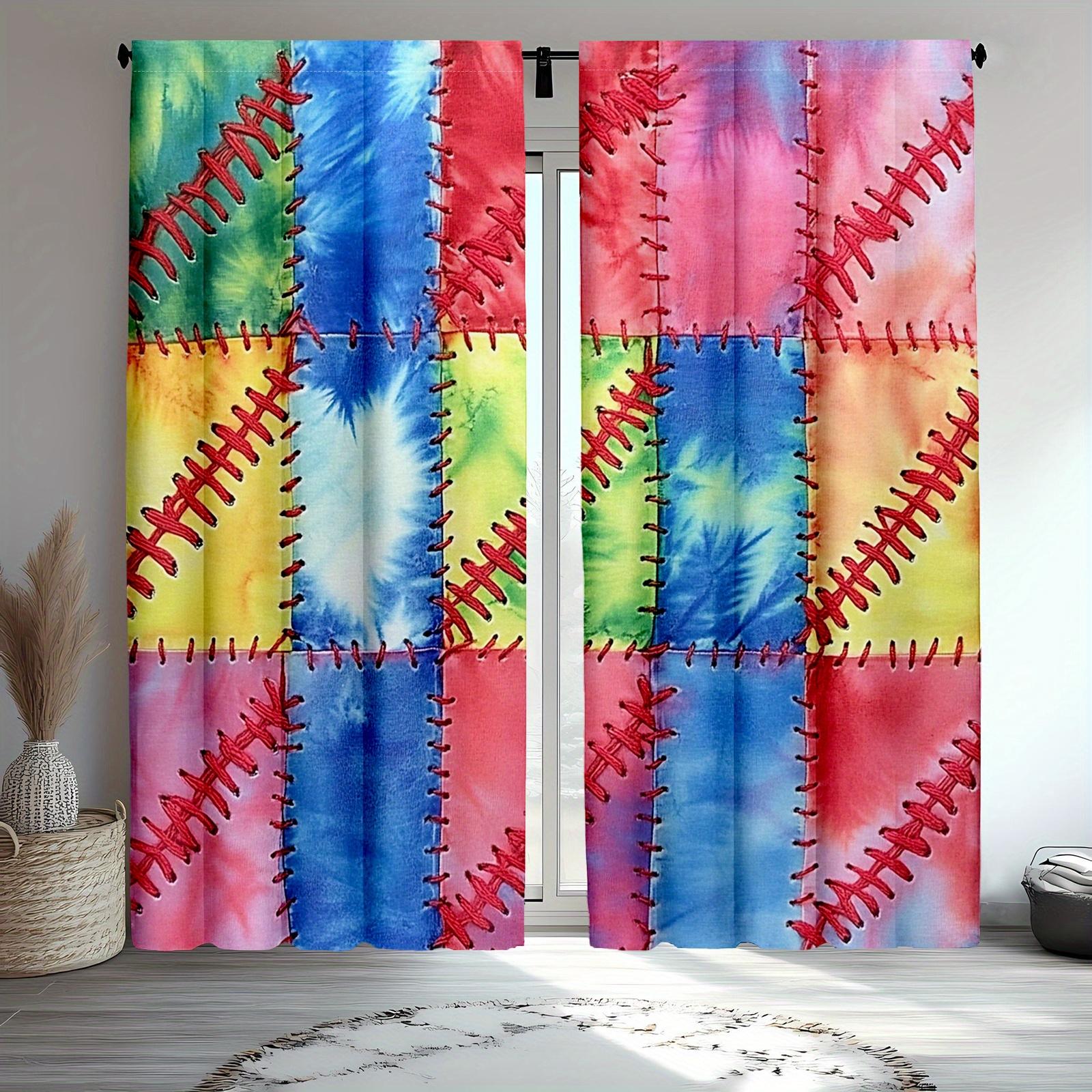 2Pcs Classic Baseball & Softball Tie-Dye Polyester Curtains For Bedroom, Vibrant Sports Themed Drapes For Teens And Men 53x116cm 2pc21x46in&Without mount
2Pcs Classic Baseball & Softball Tie-Dye Polyester Curtains For Bedroom, Vibrant Sports Themed Drapes For Teens And Men 53x116cm 2pc21x46in&Without mount