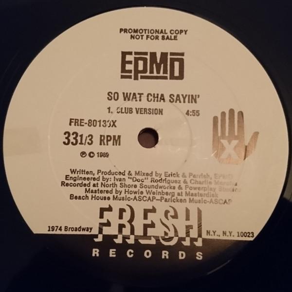 12inch Record EPMD - So Wat Cha Sayin FRE80133 Fresh Records 1998 US Rap & Hip-Hop/R&B Used
12inch Record EPMD - So Wat Cha Sayin FRE80133 Fresh Records 1998 US Rap & Hip-Hop/R&B Used