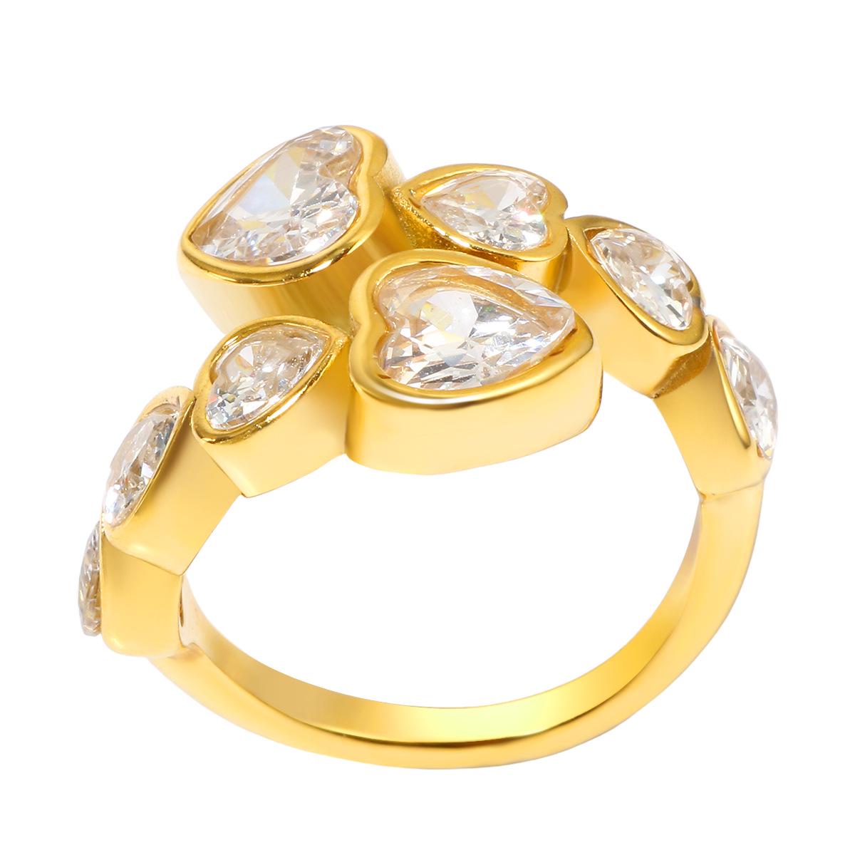 Кольцо регулируемое в форме сердца из титановой стали с люксовым цирконом
Кольцо регулируемое в форме сердца из титановой стали с люксовым цирконом