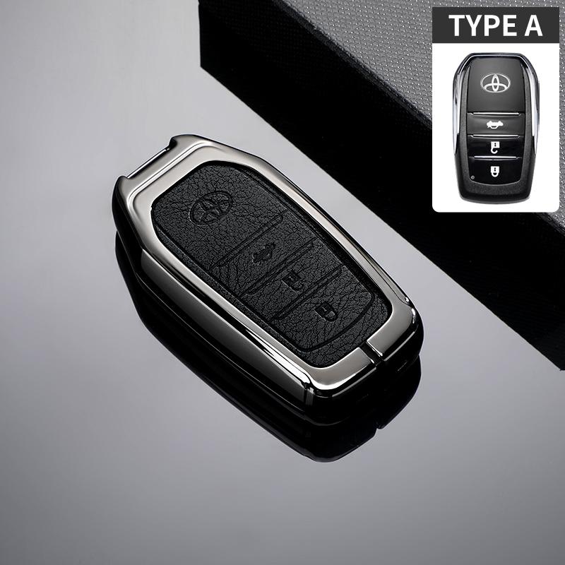 Zinc Alloy Leather Car Key Case Cover Accessory For Toyota CHR Hilux Fortuner Land Cruiser 200 Camry Corolla Crown RAV4 Highland
Zinc Alloy Leather Car Key Case Cover Accessory For Toyota CHR Hilux Fortuner Land Cruiser 200 Camry Corolla Crown RAV4 Highland
