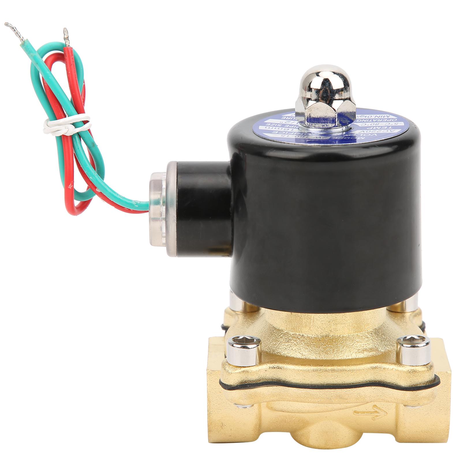 G12 Inch Brass Solenoid Valve Water Pressure Normal Closed Direct Acting 2W16015AC220V
G12 Inch Brass Solenoid Valve Water Pressure Normal Closed Direct Acting 2W16015AC220V