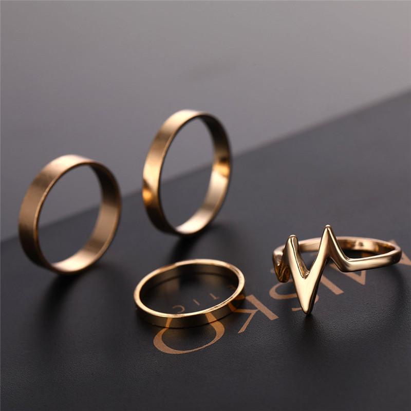 5Pcs ECG Lightning Wave Pattern Adjustable Finger Ring Set Women Accessories Girl Gift Mujer Jewelry
5Pcs ECG Lightning Wave Pattern Adjustable Finger Ring Set Women Accessories Girl Gift Mujer Jewelry