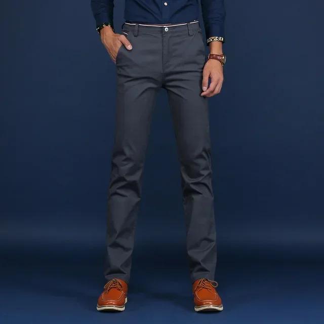 Classic Style Men Spring Summer Thin Casual Pants Fashion Business Cotton Solid Color Office Trousers Men Trousers 28 сірий
Classic Style Men Spring Summer Thin Casual Pants Fashion Business Cotton Solid Color Office Trousers Men Trousers 28 сірий