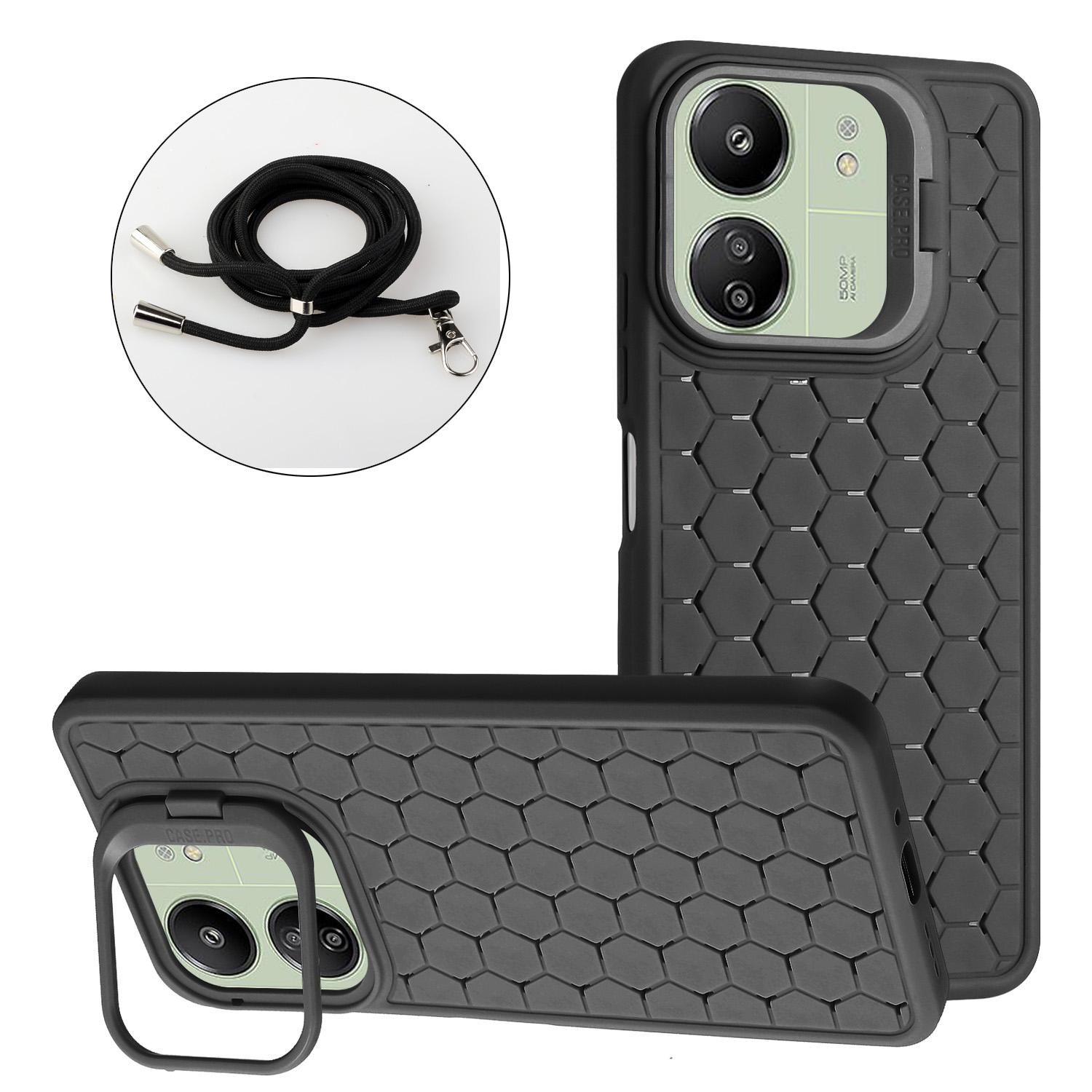 For Xiaomi Redmi 13C 4G/5G/13R 5G/Poco C65 4G/M6 5G Case with Lanyard TPU Phone Cover Heat Dissipation Built-In Kickstand Grey
For Xiaomi Redmi 13C 4G/5G/13R 5G/Poco C65 4G/M6 5G Case with Lanyard TPU Phone Cover Heat Dissipation Built-In Kickstand Grey