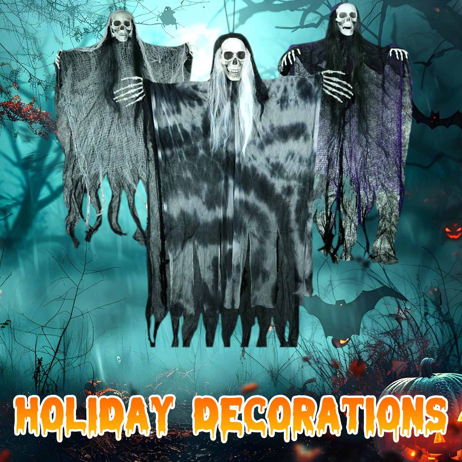 3 Pack Hanging Halloween Skeleton Decorations, Grim Reapers For Halloween Outdoor Decorations, Halloweens Skeleton Flying, Haunted Haunted House One Size
3 Pack Hanging Halloween Skeleton Decorations, Grim Reapers For Halloween Outdoor Decorations, Halloweens Skeleton Flying, Haunted Haunted House One Size