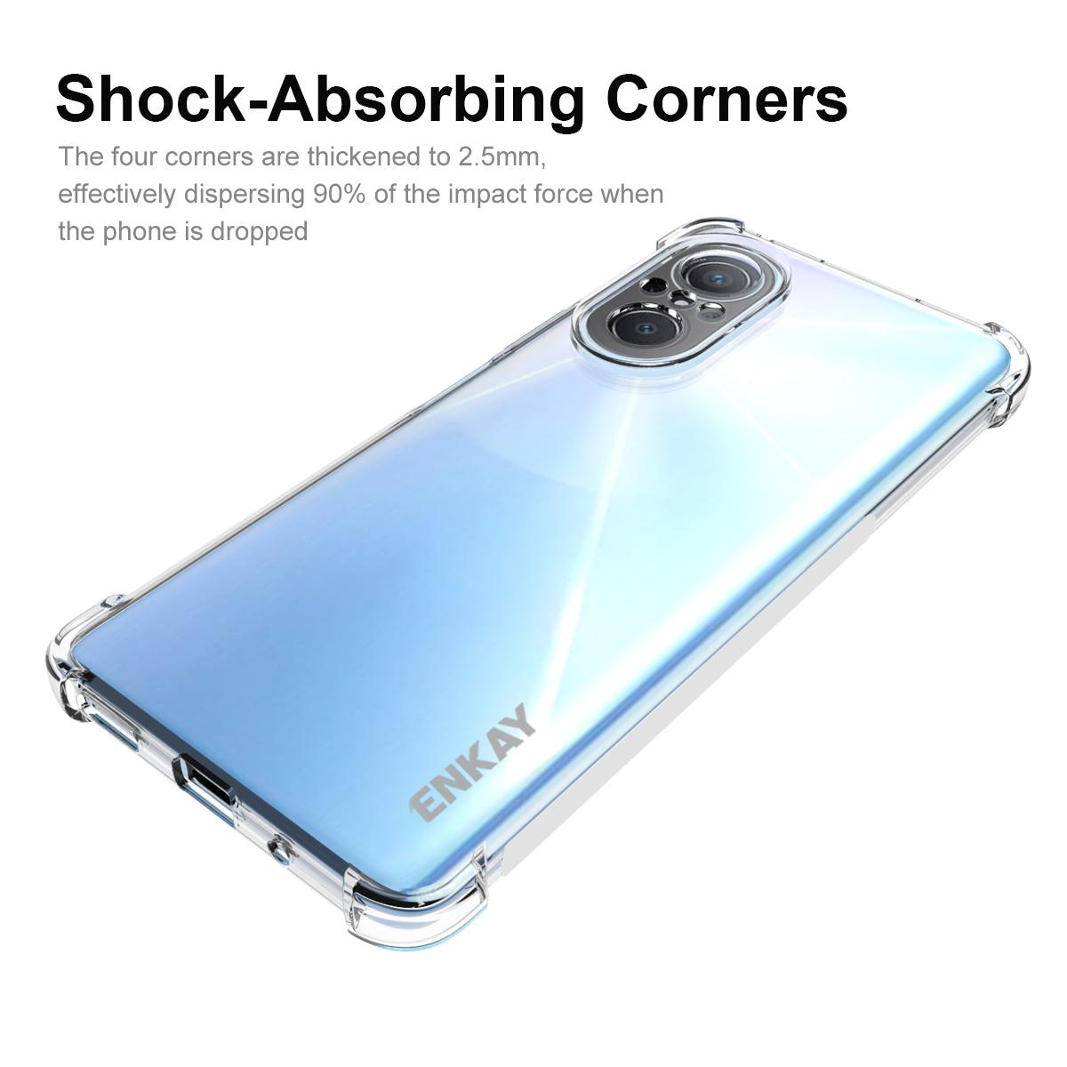 ENKAY HAT PRINCE Shcokproof TPU Slim Case for Huawei nova 9 SE Crystal Clear Anti-slip Phone Cover Four Corner Enhanced Fall Protection Case A
ENKAY HAT PRINCE Shcokproof TPU Slim Case for Huawei nova 9 SE Crystal Clear Anti-slip Phone Cover Four Corner Enhanced Fall Protection Case A