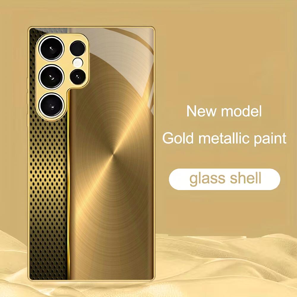 Gold textured electroplated glass phone case suitable for Samsung Galaxy S26 S25 S24 S23 S22 S20 FE/Ultra/Plus5G anti drop GalaxyS24FE
Gold textured electroplated glass phone case suitable for Samsung Galaxy S26 S25 S24 S23 S22 S20 FE/Ultra/Plus5G anti drop GalaxyS24FE
