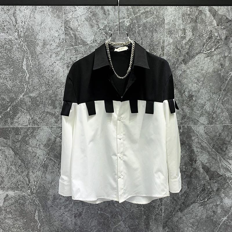 Men s Contrast Panel Patch Detail Long Sleeve Button Down Shirt Casual Streetwear Top S белый
Men s Contrast Panel Patch Detail Long Sleeve Button Down Shirt Casual Streetwear Top S белый