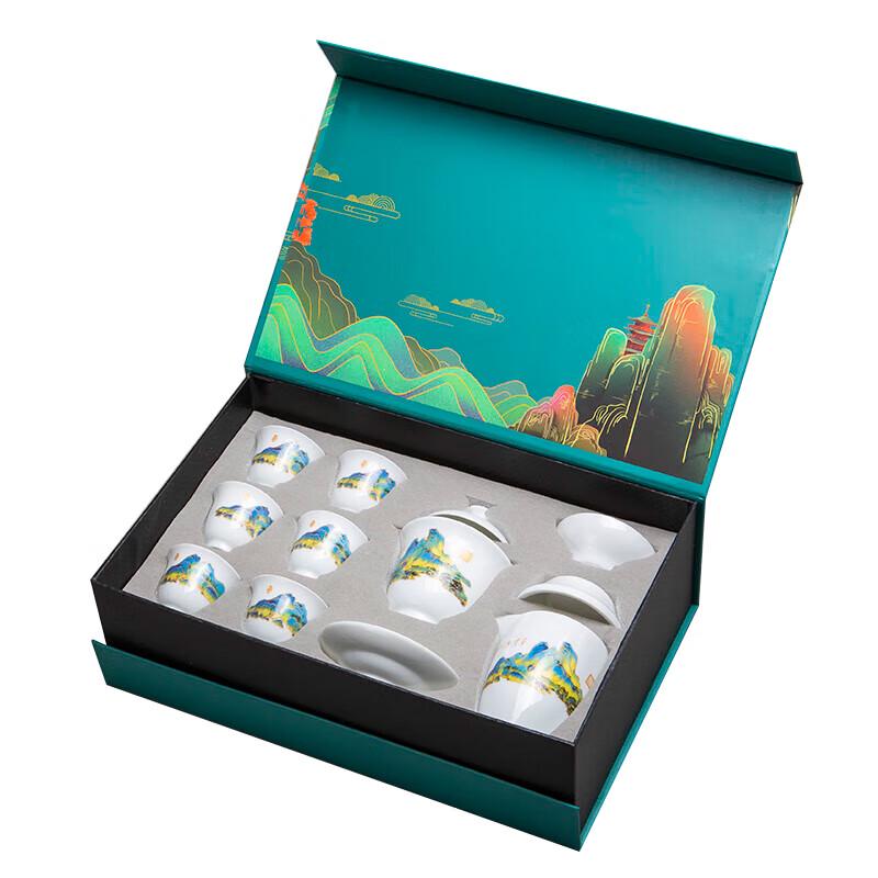 Qian Li Jiang Shan Ceramic Tea Set
Qian Li Jiang Shan Ceramic Tea Set