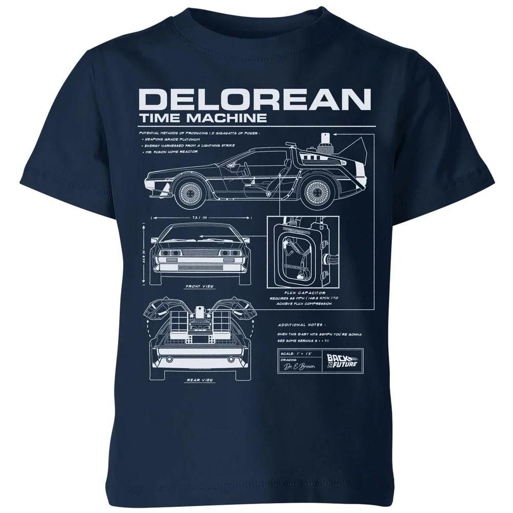 Back To The Future Delorean Schematic Kids T-Shirt - Navy - 3-4 Years 130
Back To The Future Delorean Schematic Kids T-Shirt - Navy - 3-4 Years 130