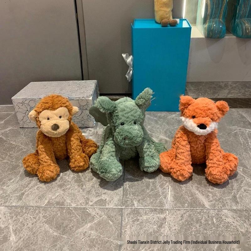 Animal Series Plush Toy: Wavy Hair Monkey, Dinosaur, Lion, Fox Dolls - Cute Soothing Gifts Includes Blue Dust Bag
Animal Series Plush Toy: Wavy Hair Monkey, Dinosaur, Lion, Fox Dolls - Cute Soothing Gifts Includes Blue Dust Bag