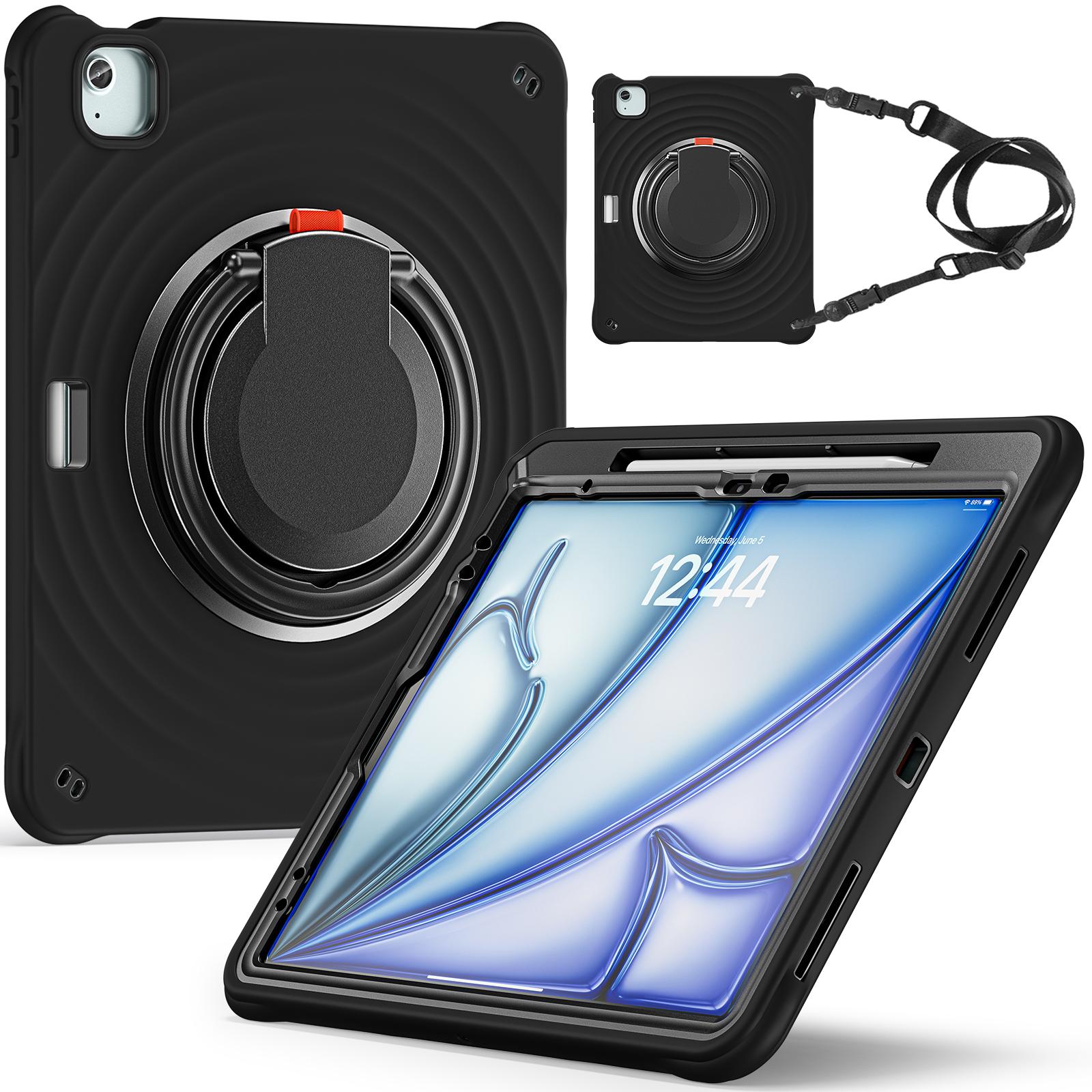For iPad Air 13 (2025)/(2024)/Pro 12.9 (2022)/(2021)/(2020)/(2018) Case with Shoulder Strap Kickstand Tablet Cover Black
For iPad Air 13 (2025)/(2024)/Pro 12.9 (2022)/(2021)/(2020)/(2018) Case with Shoulder Strap Kickstand Tablet Cover Black