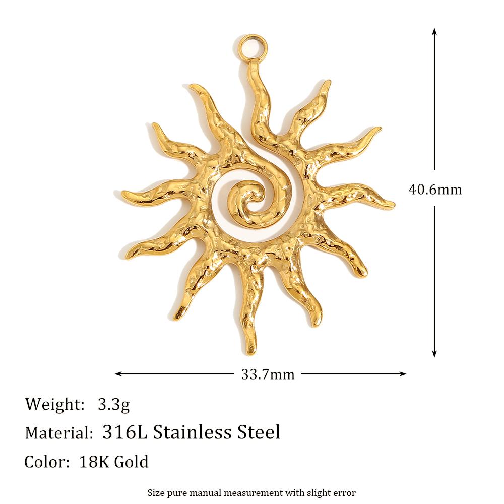 MamacitaSlay Vintage Spiral Sun Gold Plated charms for jewelry making handmade Waterproof Stainless steel charm Pendant золотой
MamacitaSlay Vintage Spiral Sun Gold Plated charms for jewelry making handmade Waterproof Stainless steel charm Pendant золотой