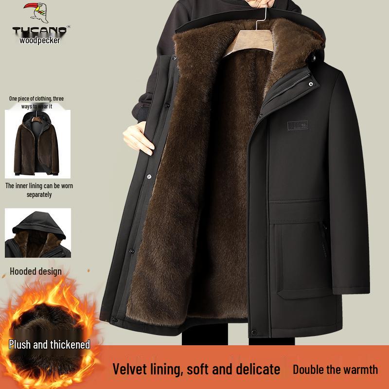 Мужская парка с меховой подкладкой и съемной подкладкой из норкового бархата Size 190, Suggested 155–175 jin
Мужская парка с меховой подкладкой и съемной подкладкой из норкового бархата Size 190, Suggested 155–175 jin