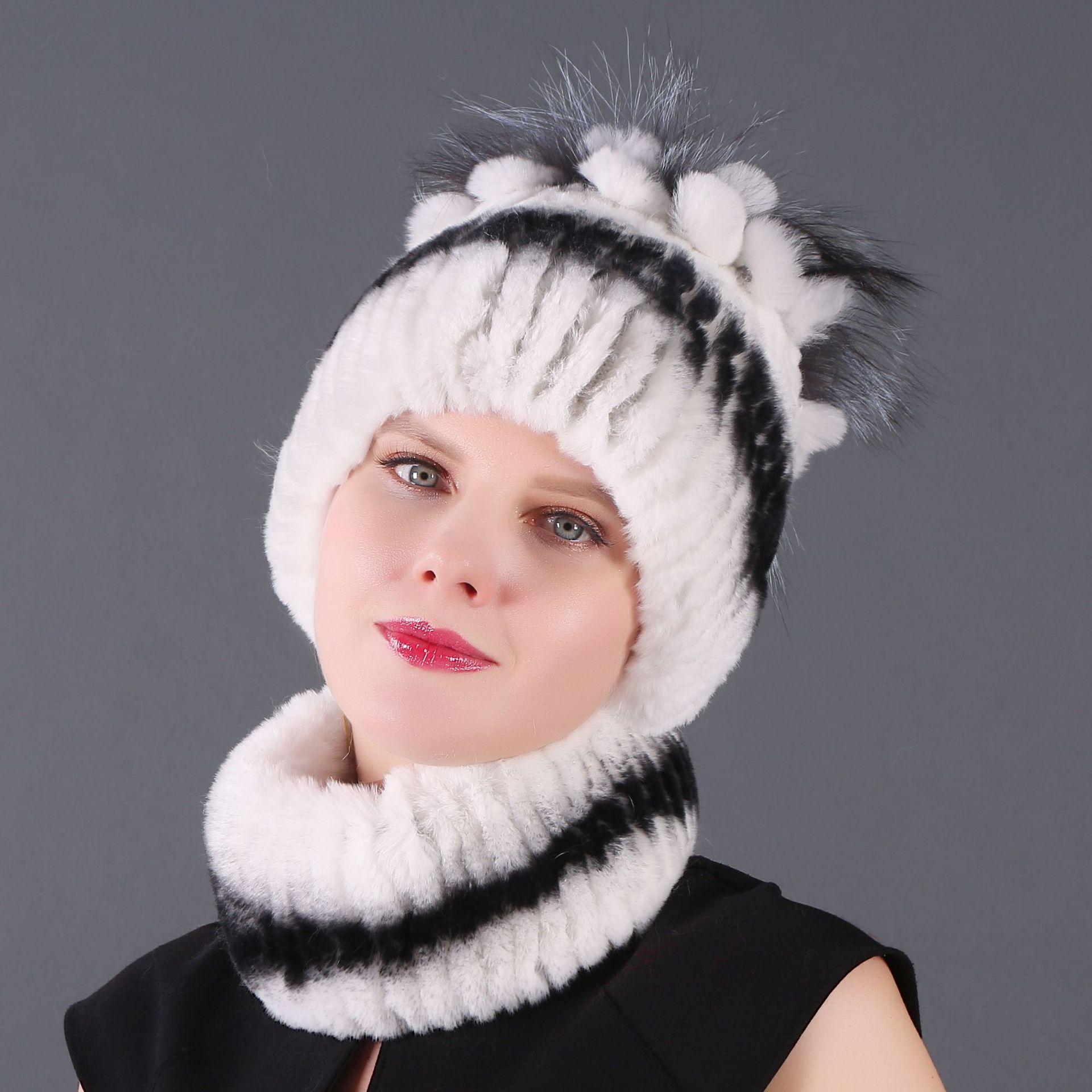 Женский новый комплект из двух предметов: короткая крашеная шапка-шарф из кролика рекс и чернобурки, зимняя теплая вязаная меховая шапка Hat, scarf set
Женский новый комплект из двух предметов: короткая крашеная шапка-шарф из кролика рекс и чернобурки, зимняя теплая вязаная меховая шапка Hat, scarf set