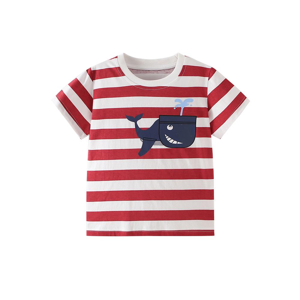 Children s Shark Print Striped T-Shirt - Spring/Summer Short Sleeve 140cm (8Y)
Children s Shark Print Striped T-Shirt - Spring/Summer Short Sleeve 140cm (8Y)