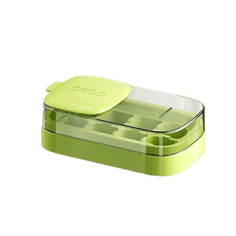 Frosting Ice Block Mold - Pressing Ice Cube Tray Ice-making Device with Lid - Homemade Ice Cube Box - Household Refrigerator Storage Box зелений
Frosting Ice Block Mold - Pressing Ice Cube Tray Ice-making Device with Lid - Homemade Ice Cube Box - Household Refrigerator Storage Box зелений