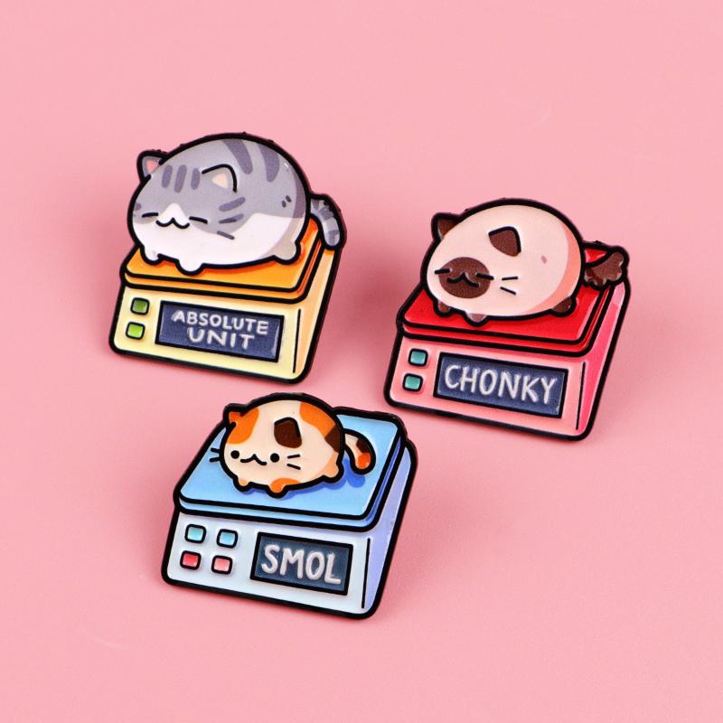 1/3Pcs Colorful Cat Enamel Pin Lapel Pins Cute Cartoon Fat Cats Metal Brooches For Women Animal Jewelry Accessories Friends Gift
1/3Pcs Colorful Cat Enamel Pin Lapel Pins Cute Cartoon Fat Cats Metal Brooches For Women Animal Jewelry Accessories Friends Gift