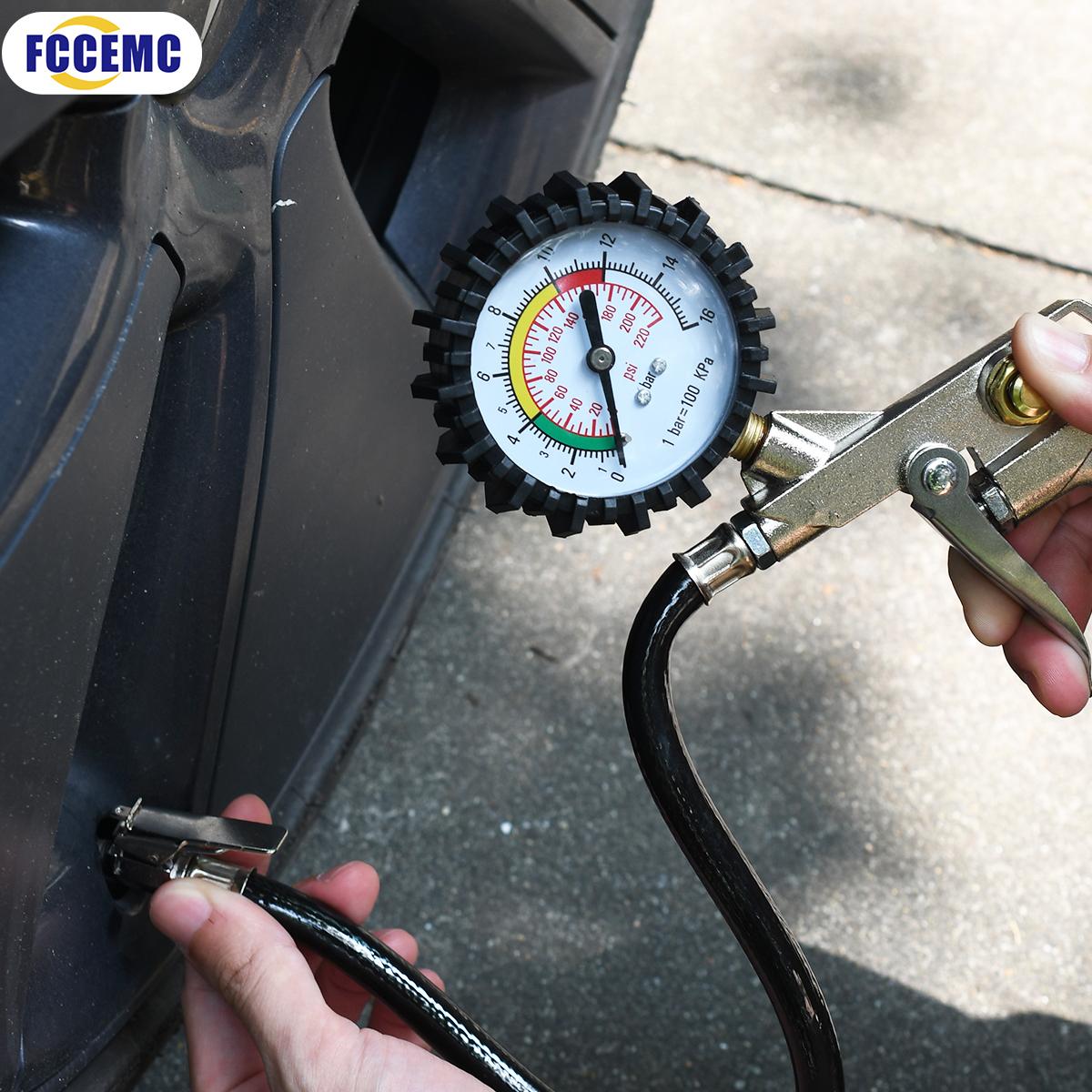 0-16Bar/0-220Psi Auto Tire Pressure Gauge Pressure Gun Type For Air Compressor Car Motorcycle SUV Inflator Pump Tire Repair Tool
0-16Bar/0-220Psi Auto Tire Pressure Gauge Pressure Gun Type For Air Compressor Car Motorcycle SUV Inflator Pump Tire Repair Tool