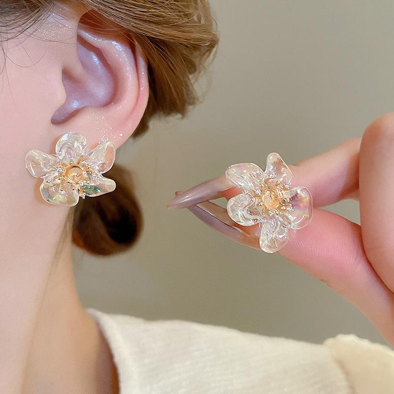 Zircon Resin Flower Earrings Fashion Stud Earrings Light Luxury Premium Versatile Earrings Women
Zircon Resin Flower Earrings Fashion Stud Earrings Light Luxury Premium Versatile Earrings Women