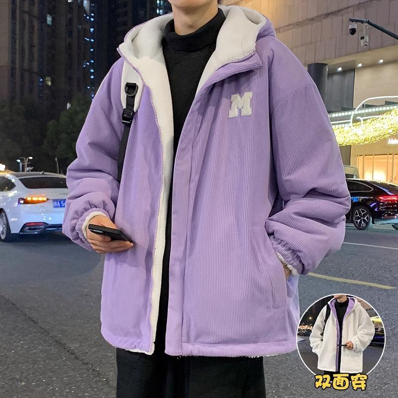 Lamb wool double-sided cotton-padded clothes, men s winter tide thickened warm and cold-proof cotton-padded clothes, new coats, cotton-padded jackets 3XL recommended 180-102.5kg
Lamb wool double-sided cotton-padded clothes, men s winter tide thickened warm and cold-proof cotton-padded clothes, new coats, cotton-padded jackets 3XL recommended 180-102.5kg