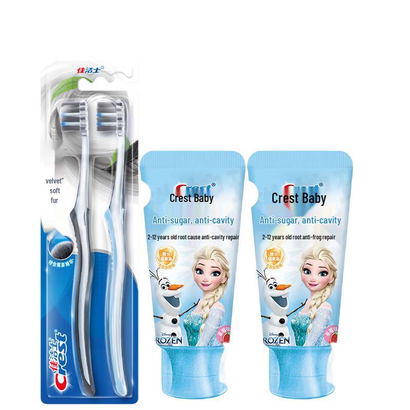 Crest Velvet Black Tea Gum Care Toothbrush & Frozen Kids Toothpaste Set
Crest Velvet Black Tea Gum Care Toothbrush & Frozen Kids Toothpaste Set