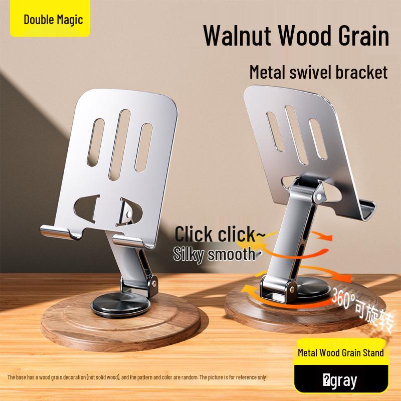 Walnut Grain Mobile Phone and Tablet Stand - Foldable Metal Holder for Relaxed Viewing
Walnut Grain Mobile Phone and Tablet Stand - Foldable Metal Holder for Relaxed Viewing
