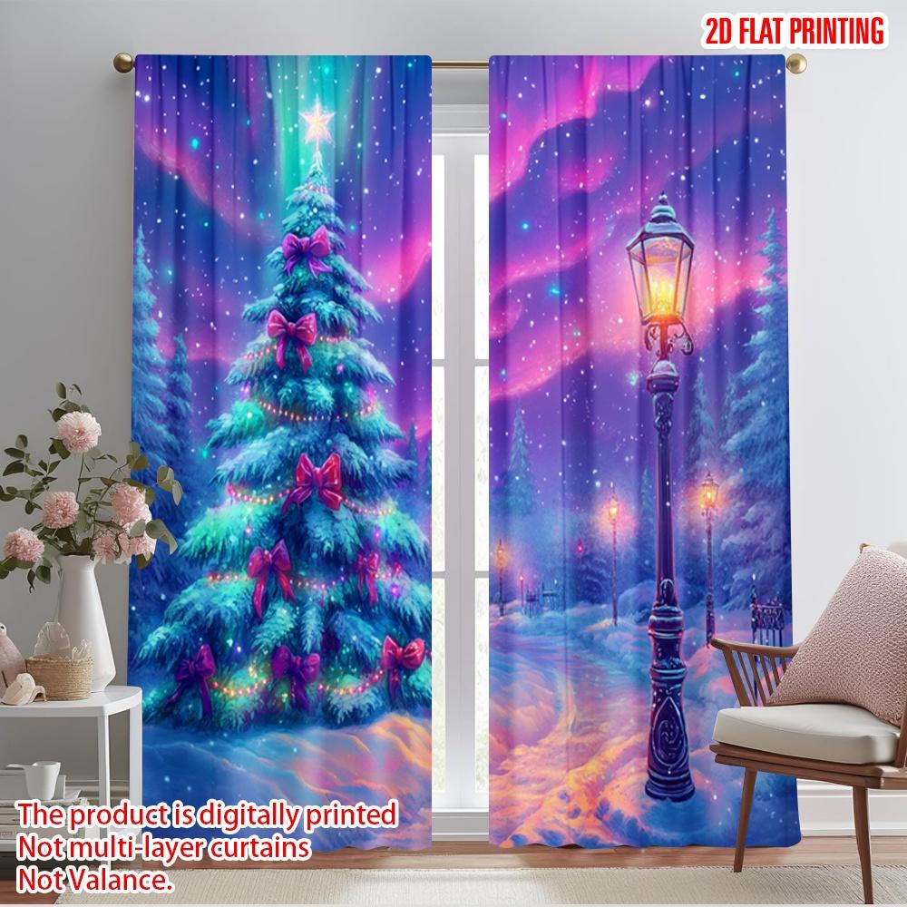 2pcs,2D plane printing Pattern Curtains Enchanted Winter Wonderland Christmas Aurora 100% Polyester (without rod) Holiday Use 52.50×116.00 CM 2pcs
2pcs,2D plane printing Pattern Curtains Enchanted Winter Wonderland Christmas Aurora 100% Polyester (without rod) Holiday Use 52.50×116.00 CM 2pcs