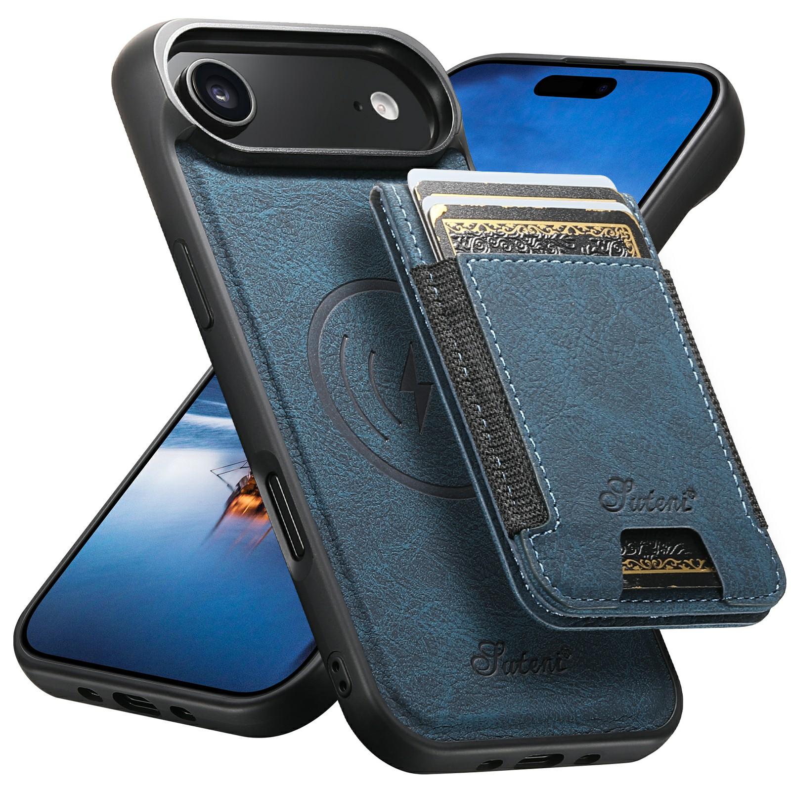 SUTENI H17 For iPhone Air Magnetic Case Card Slots Leather + TPU Kickstand Phone Cover A
SUTENI H17 For iPhone Air Magnetic Case Card Slots Leather + TPU Kickstand Phone Cover A