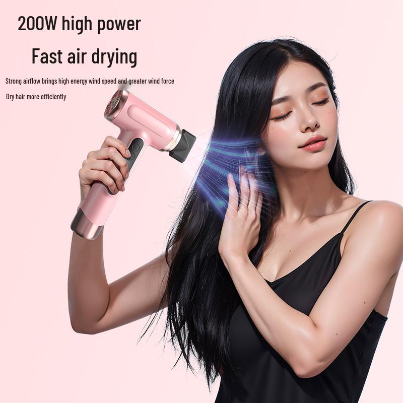 Rechargeable Portable Wireless Hair Dryer - Student-Friendly, Plug-Free, High Power, with Blue Light Ivory White
Rechargeable Portable Wireless Hair Dryer - Student-Friendly, Plug-Free, High Power, with Blue Light Ivory White