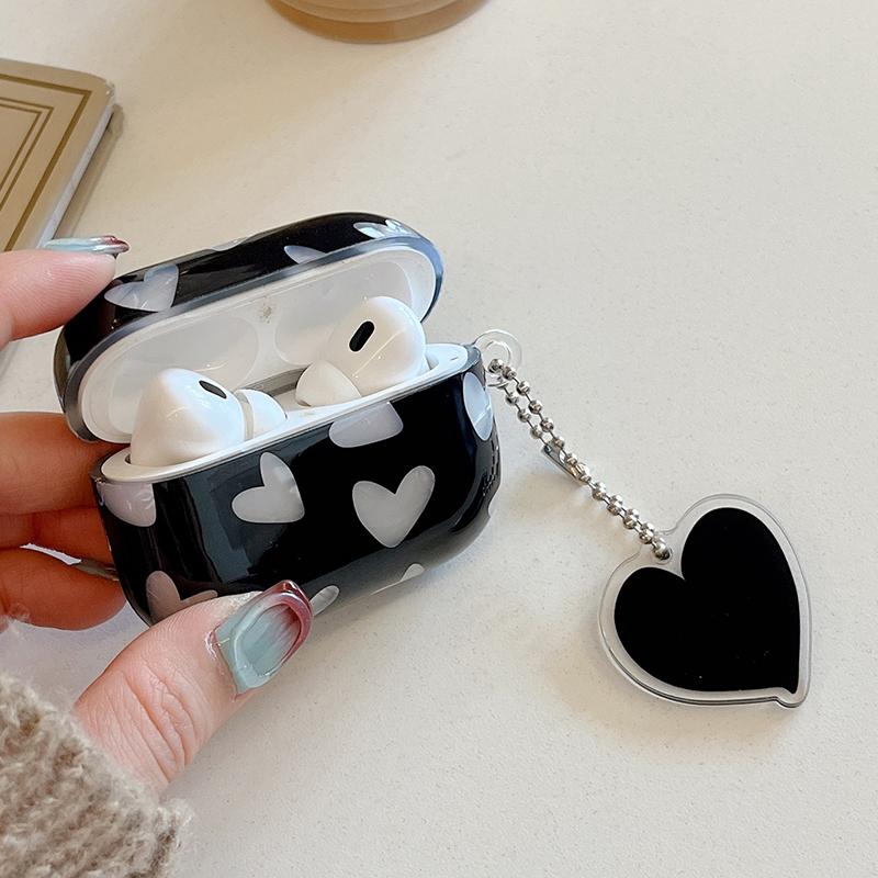 For Apple AirPods Pro Heart Pattern Shell Texture TPU Cover Anti-drop Earphone Case with Pendant Purple
For Apple AirPods Pro Heart Pattern Shell Texture TPU Cover Anti-drop Earphone Case with Pendant Purple