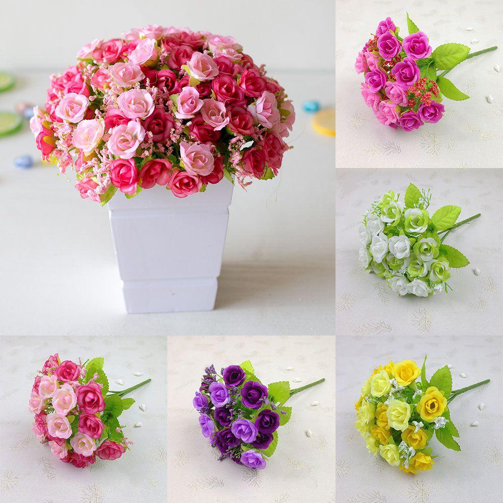Household Products Photography Props In/Outdoor Artificial Flowers Fake Plants 21Head Plastic Rose 
Household Products Photography Props In/Outdoor Artificial Flowers Fake Plants 21Head Plastic Rose