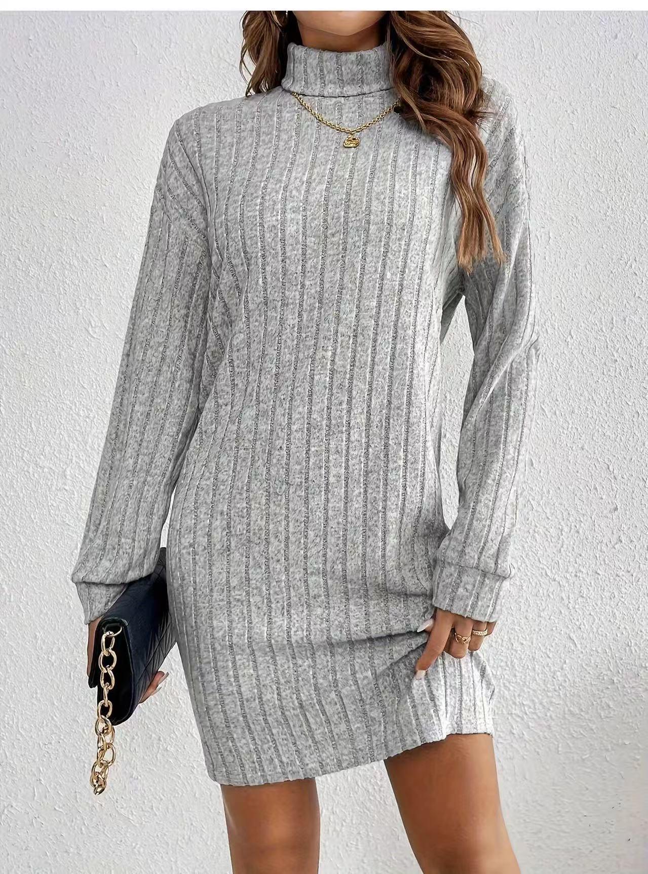 2025 Women s Mid-Length Brushed Stripe Dress - High Neck, Long Sleeve, Autumn Fashion Extra Large
2025 Women s Mid-Length Brushed Stripe Dress - High Neck, Long Sleeve, Autumn Fashion Extra Large