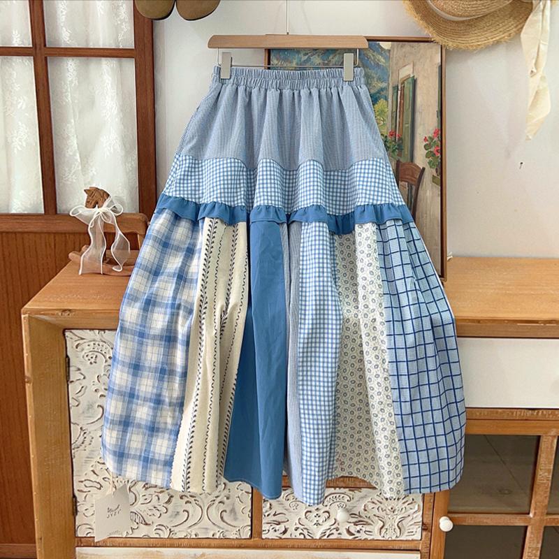 ZANZEA Женские летние повседневные юбки свободного кроя с эластичной талией и принтом в клетку M синий
ZANZEA Женские летние повседневные юбки свободного кроя с эластичной талией и принтом в клетку M синий