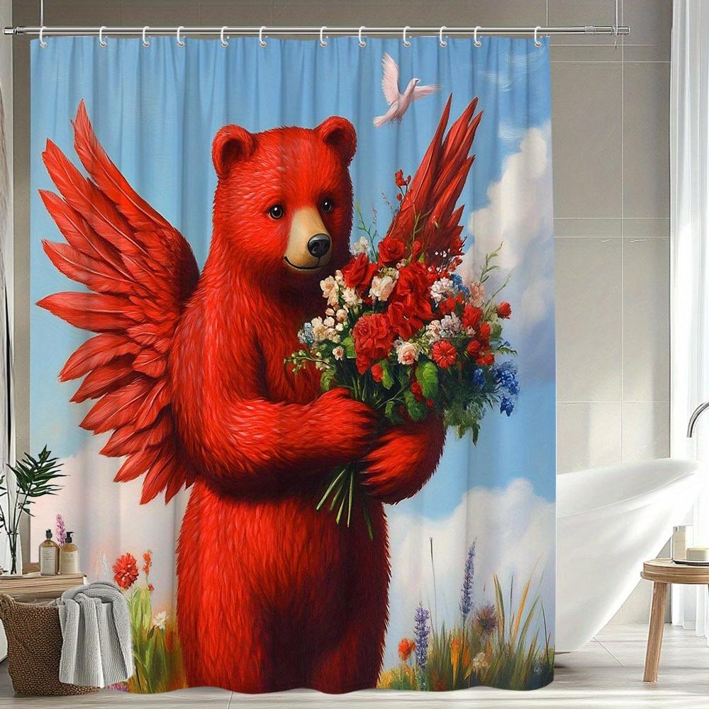 1Pc Tulip Pattern Shower Curtain, Colorful Floral Sparkling Star Design Bathtub Partition Hanging Cloth, Bathroom Decor Polyeste W60H190(CM)-1 Pcs
1Pc Tulip Pattern Shower Curtain, Colorful Floral Sparkling Star Design Bathtub Partition Hanging Cloth, Bathroom Decor Polyeste W60H190(CM)-1 Pcs