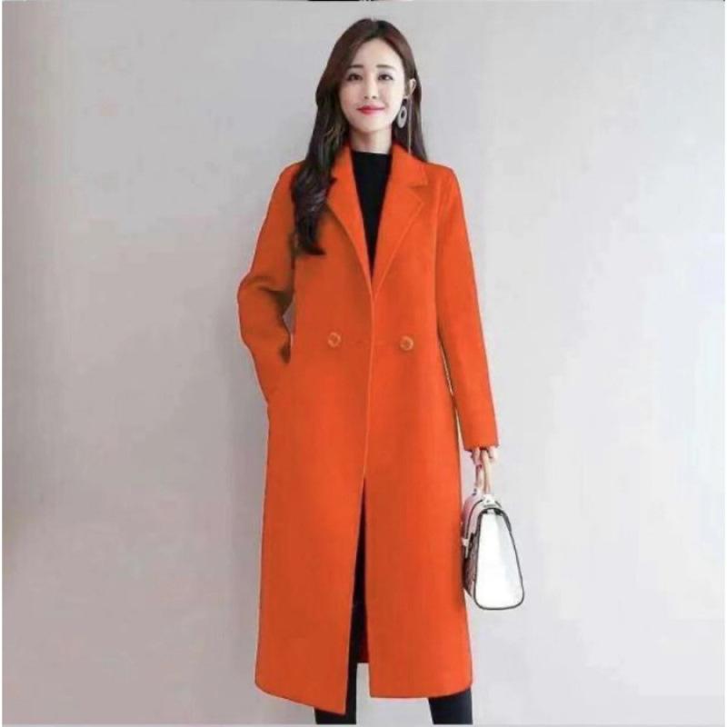 Осенне-зимнее новое шерстяное пальто женское средней длины и длинное выше колена свободное и тонкое модное пальто женское XXXL оранжевый
Осенне-зимнее новое шерстяное пальто женское средней длины и длинное выше колена свободное и тонкое модное пальто женское XXXL оранжевый