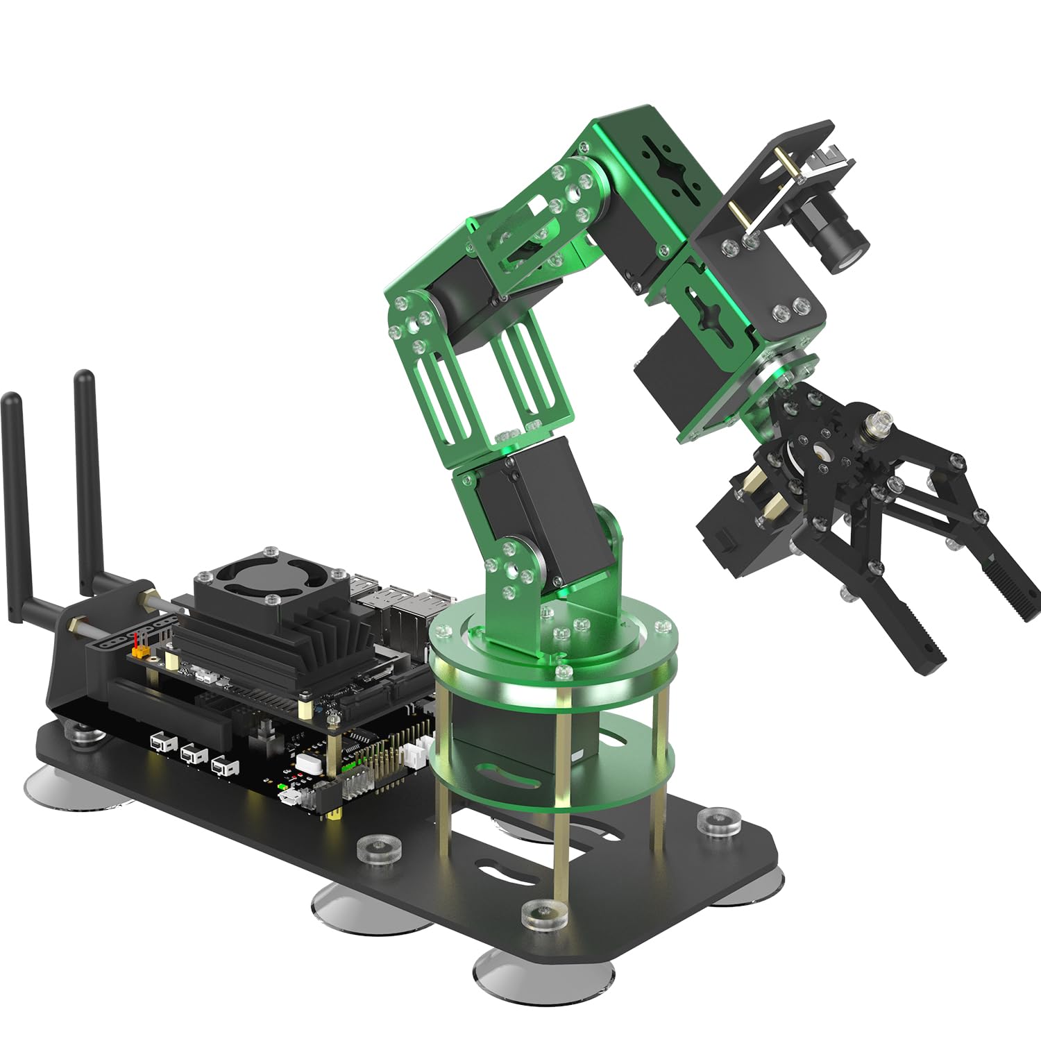 Yahboom Jetson Nano Robot Arm Artificial Intelligence AI Visual Recognition ROS Programming Robot Kit Moveit 6 Degrees of Freedom Programmable Jetson
Yahboom Jetson Nano Robot Arm Artificial Intelligence AI Visual Recognition ROS Programming Robot Kit Moveit 6 Degrees of Freedom Programmable Jetson