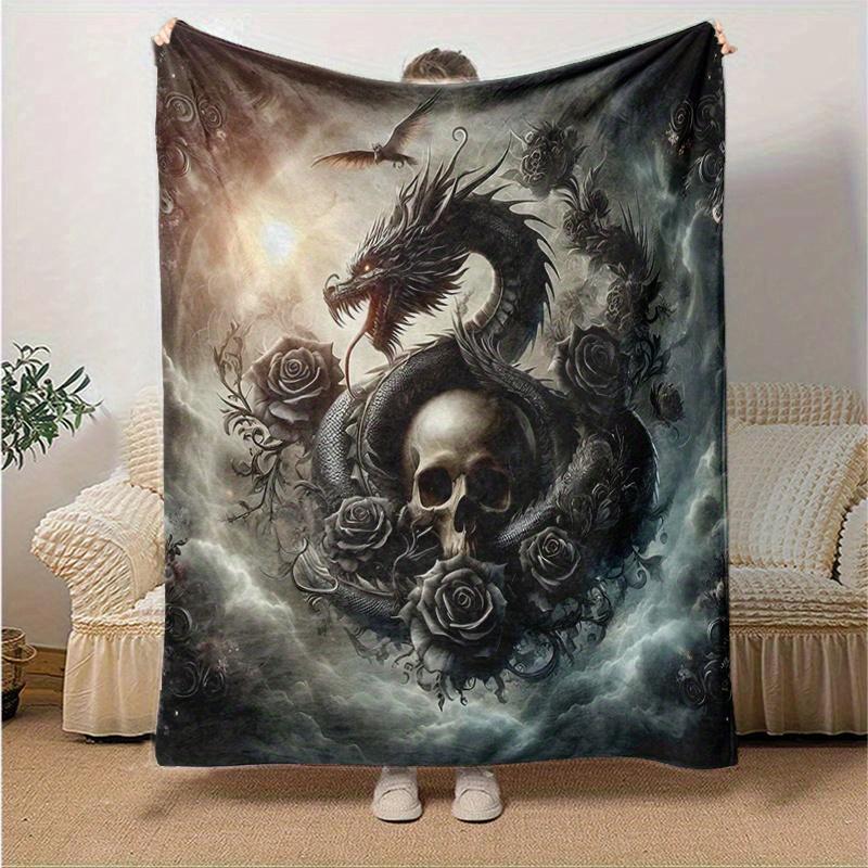 1pc Dragon s Serpent Blanket Soft Warms, Living Room, Travel, Camping, Car Blankets 80x120cm
1pc Dragon s Serpent Blanket Soft Warms, Living Room, Travel, Camping, Car Blankets 80x120cm