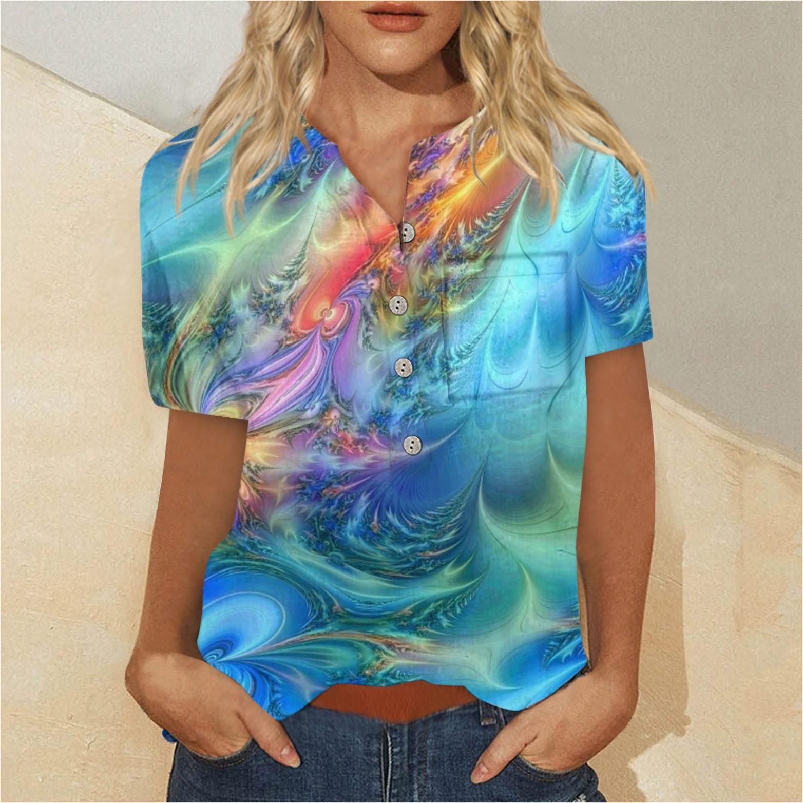 Женская модная рубашка с коротким рукавом с принтом на пуговицах на груди и кармане L разноцветный
Женская модная рубашка с коротким рукавом с принтом на пуговицах на груди и кармане L разноцветный