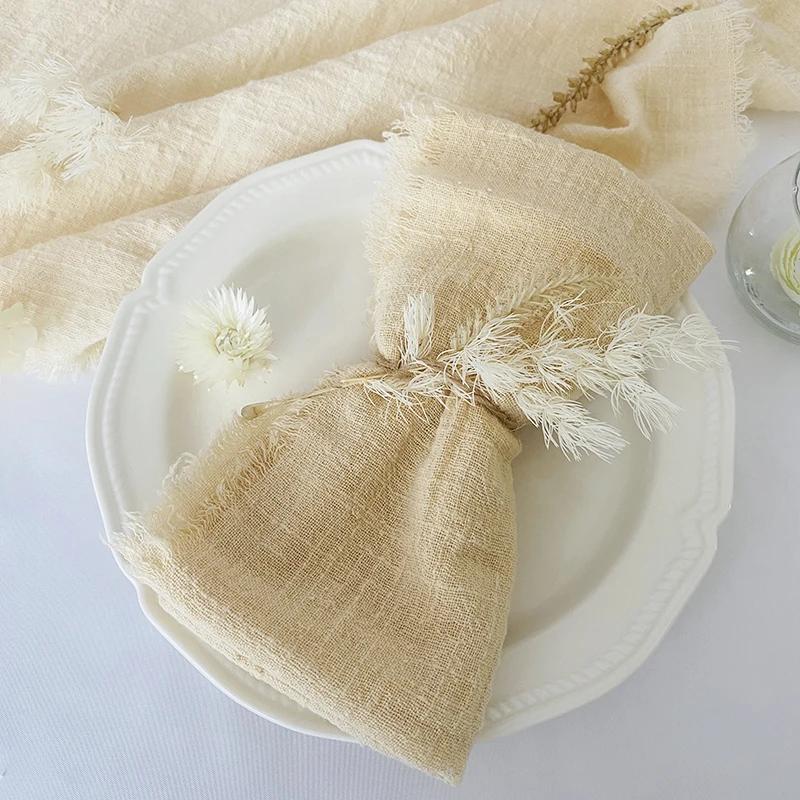 Cheesecloth Gauze Napkins 20pcs 40X40CM Beige Handmade Cotton Cloth Napkin for Rustic Weddings Party Birthday Dinner Decorations
Cheesecloth Gauze Napkins 20pcs 40X40CM Beige Handmade Cotton Cloth Napkin for Rustic Weddings Party Birthday Dinner Decorations