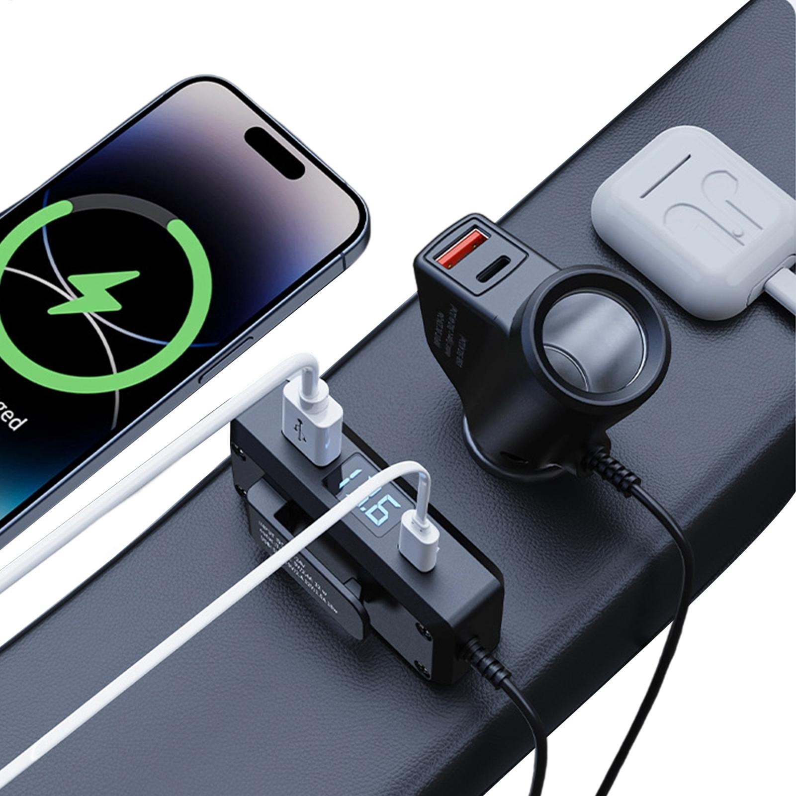 Car Phone Charger Digital Display Real-Time Monitoring Car Charging Adapter For Vehicles Truck RV Sedan Automotive Smartphone CHINA
Car Phone Charger Digital Display Real-Time Monitoring Car Charging Adapter For Vehicles Truck RV Sedan Automotive Smartphone CHINA