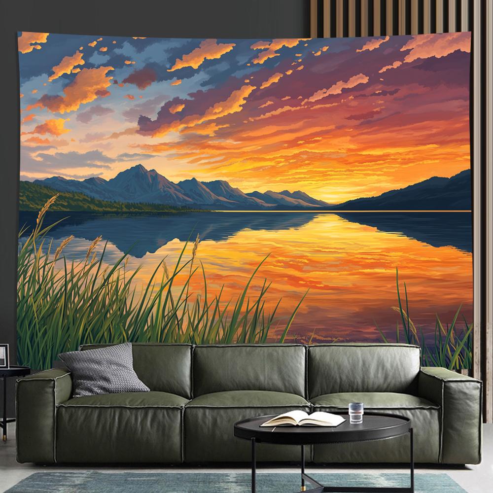 Willow River Scenery Theme Digital printing polyester wall hanging tapestry decorative Living room bedrooms background gift 74x94cm(29x37in)
Willow River Scenery Theme Digital printing polyester wall hanging tapestry decorative Living room bedrooms background gift 74x94cm(29x37in)